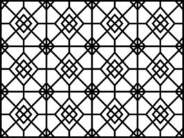 arabic geometric seamless ornament pattern. Monochrome abstract line texture in Arabic style. Decorative vintage lattice background. Abstract ornament for fabric, wrapping. vector