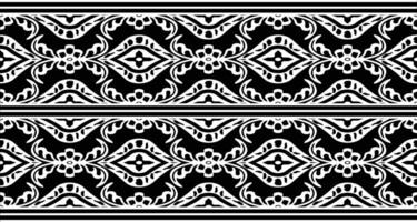 Textile fabric border motif pattern for a geometric oriental seamless pattern. Border decoration. Design for background, wallpaper, vector illustration, textile, batik, carpet, fabric, clothing