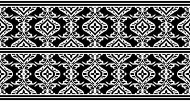 textil tela frontera motivo modelo para un geométrico oriental sin costura modelo. frontera decoración. diseño para fondo, fondo de pantalla, vector ilustración, textil, batik, alfombra, tela, ropa