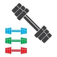 barbell icon vector design template