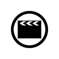 Clapper board  icon vector design templates
