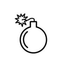 Round bomb icon design template vector