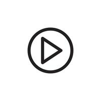 arrow and play button icon vector design template