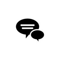 Chat Speech Bubble  Icon vector design templates