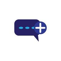 Chat Speech Bubble  Icon vector design templates