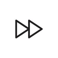 arrow and play button icon vector design template