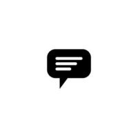 Chat Speech Bubble  Icon vector design templates