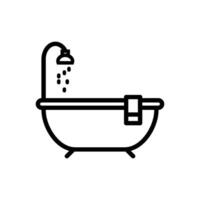 bathtub icon vector design template