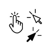 click pointer icon vector design templates