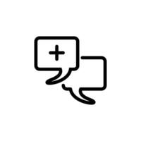 Chat Speech Bubble  Icon vector design templates