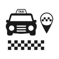 Taxi icono vector diseño modelo