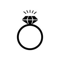 ring diamond icon vector design template