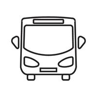 plantilla de diseño de vector de icono de autobús