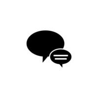 Chat Speech Bubble  Icon vector design templates