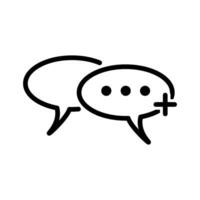 Chat Speech Bubble  Icon vector design templates