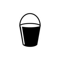 bucket icon vector design template