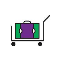 trolley icon design vector templates