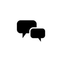 Chat Speech Bubble  Icon vector design templates