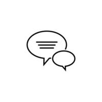 Chat Speech Bubble  Icon vector design templates