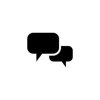 Chat Speech Bubble  Icon vector design templates