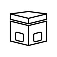 caja icono vector diseño modelo