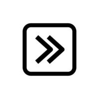 arrow and play button icon vector design template