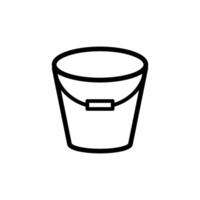 bucket icon vector design template