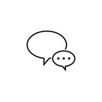 Chat Speech Bubble  Icon vector design templates