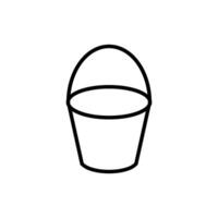 bucket icon vector design template