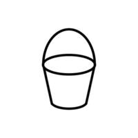 bucket icon vector design template