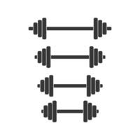 barbell icon vector design template