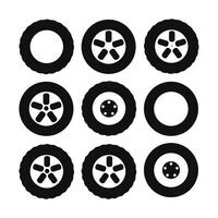 tire icon vector design template