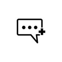 Chat Speech Bubble  Icon vector design templates