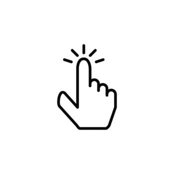 click pointer icon vector design templates