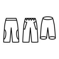 pantalón icono vector diseño plantillas