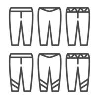 pantalón icono vector diseño plantillas