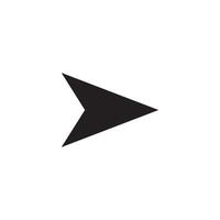 arrow and play button icon vector design template