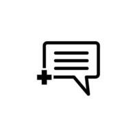 Chat Speech Bubble  Icon vector design templates