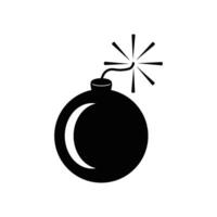 Round bomb icon design template vector