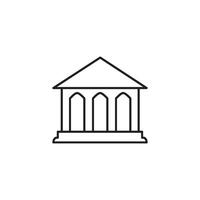 bank icon vector design template