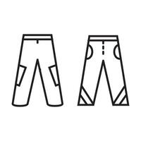 pantalón icono vector diseño plantillas