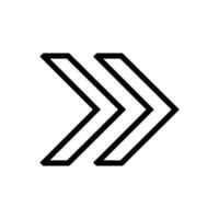 arrow and play button icon vector design template