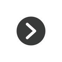arrow and play button icon vector design template