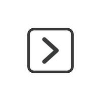 arrow and play button icon vector design template