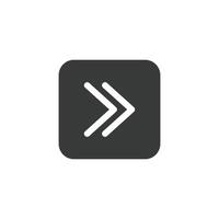 arrow and play button icon vector design template