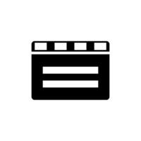 Clapper board  icon vector design templates