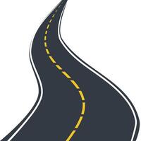 winding road. road template vector