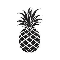 Pineapple natural food icon. Freshness sweet art vector design.