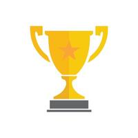 Trophy icon Vector illustration. Isolated on white background.