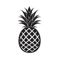 Pineapple natural food icon. Freshness sweet art vector design.